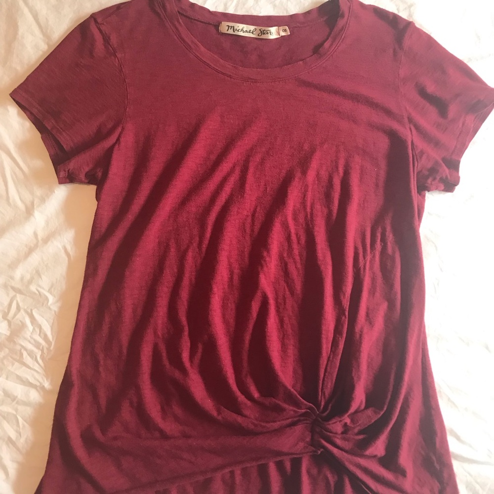 🌟Michael Stars Tee Shirt with side gathering